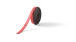 Gekleurd magneetband op rol, 10mm x 2 mtr rood