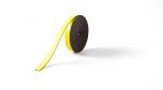 Gekleurd magneetband op rol, 10mm x 2 mtr geel