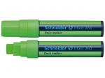 Krijtmarker met beitelpunt 2+15 mm fluor groen