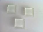 Design glazen magneet wit 2 stuks, supersterk