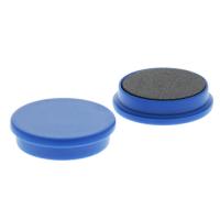 Memomagneten, 10 stuks, blauw 20 mm