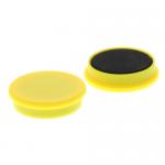 Memomagneten, 10 stuks, geel 20 mm