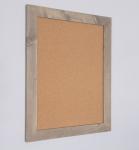 Modern kurkbord 60x80 cm met grijze steigerhouten lijst