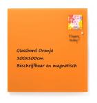 Glassboard Orange 100x100cm