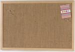 Prikbord jute 40x60cm met houten lijst