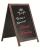 A-bord met houten frame 